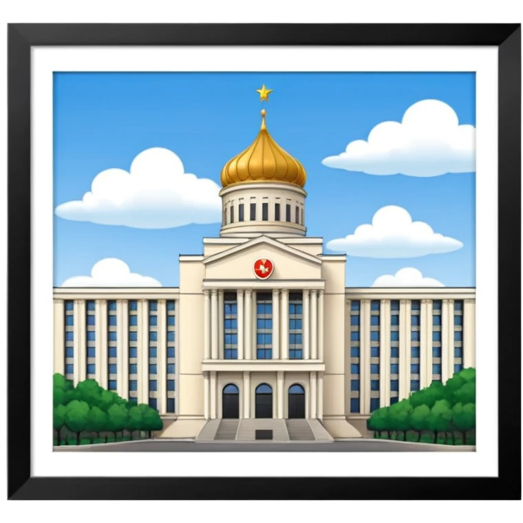 State Duma building in Moscow emoji