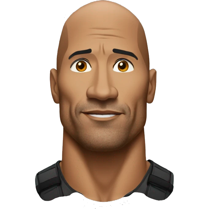the rock slim emoji