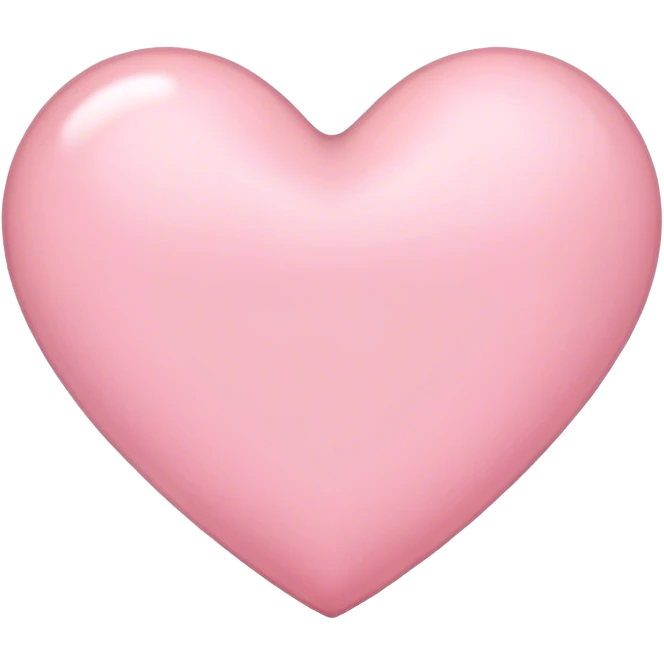 Light pink heart  emoji