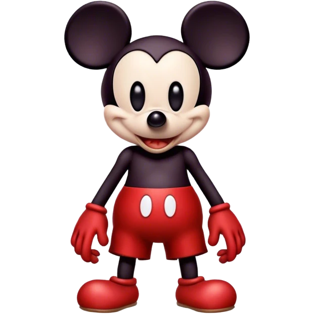 scary humanoid demonic mickey mouse emoji