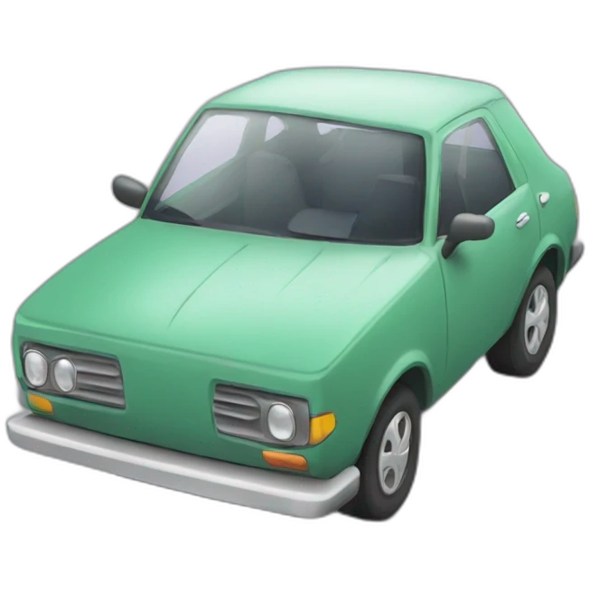 Chat dans une voiture emoji