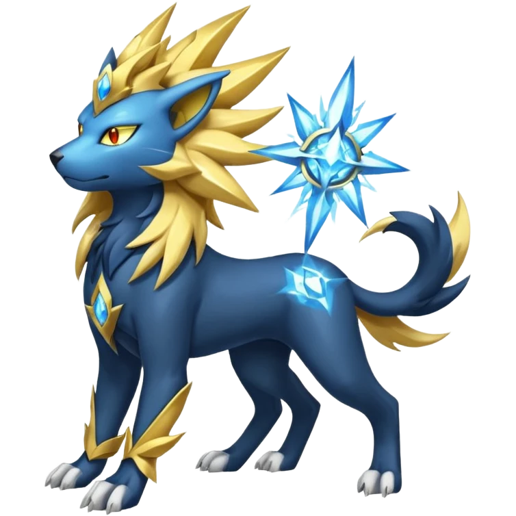 Luxray-Manectric-Solgaleo-fusion emoji