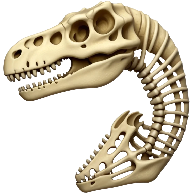 dinosaur skeleton emoji