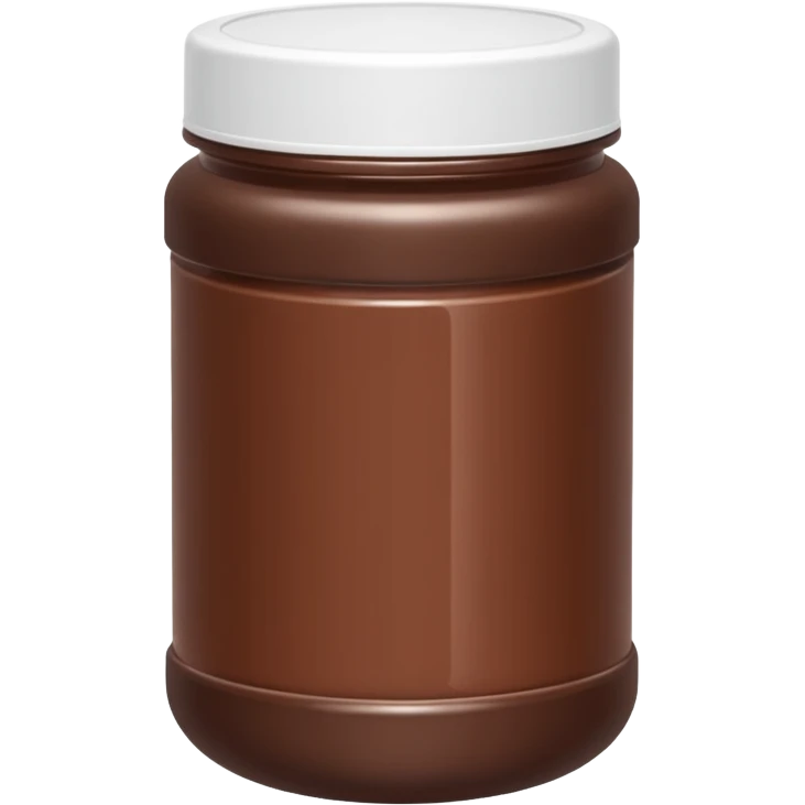 chocolate protein powder jar emoji