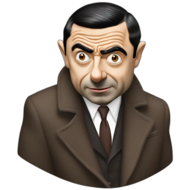 Mr bean wearing balenciaga emoji