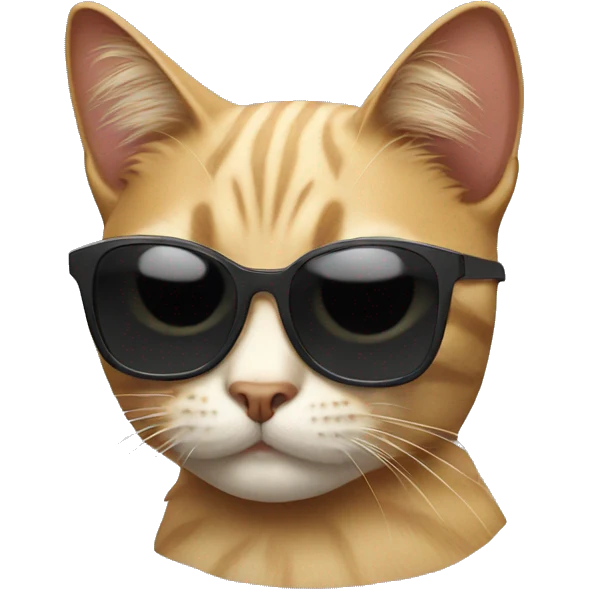 Cat with sunglasses emoji