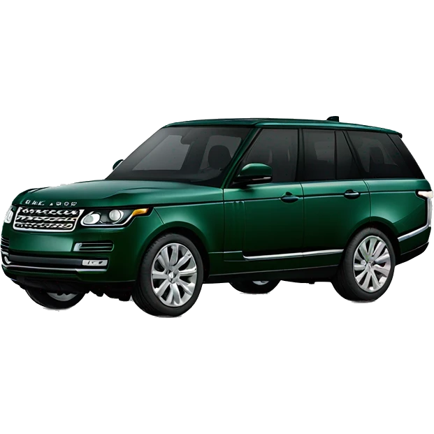 British racing green Range Rover  emoji