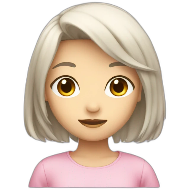 invisible anime girl with visible clothing emoji
