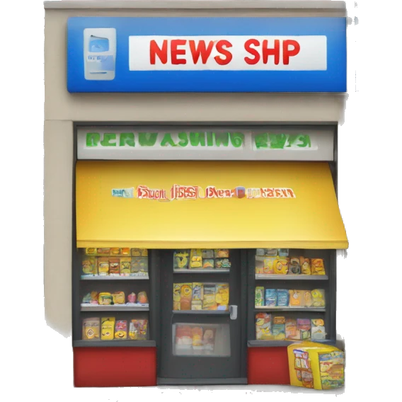 newsagents, corner shop emoji