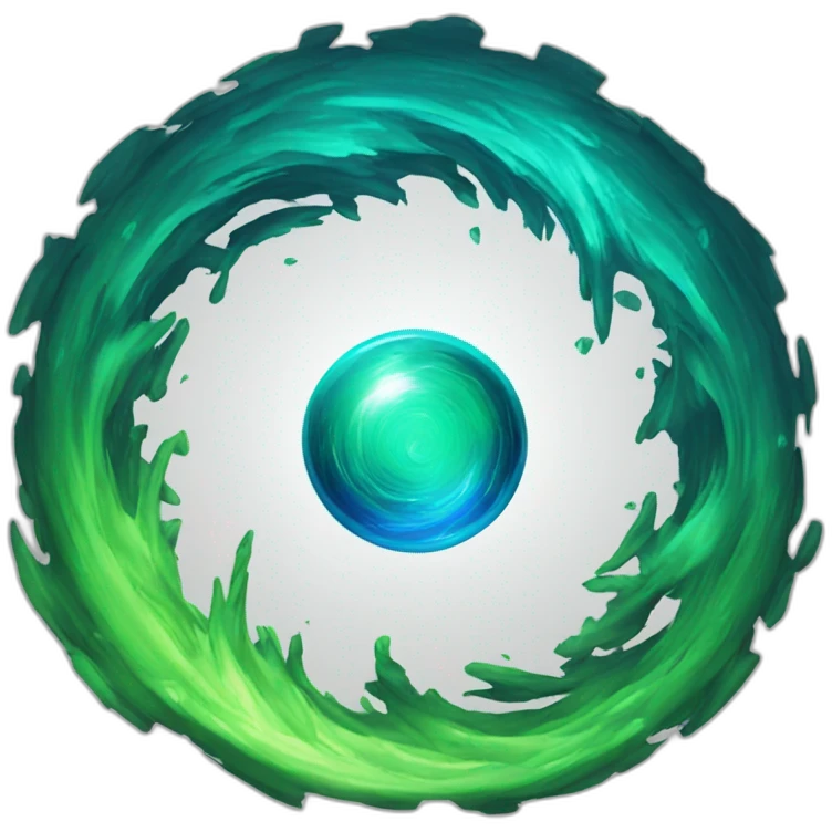 vortex portal blue and reen emoji