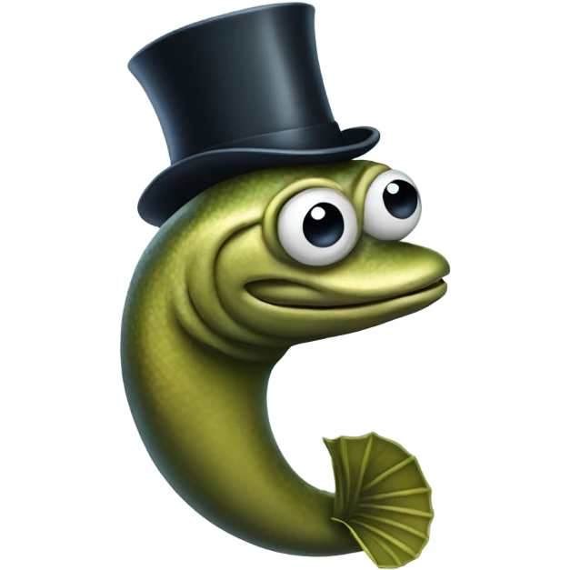 Eel with monocle  emoji