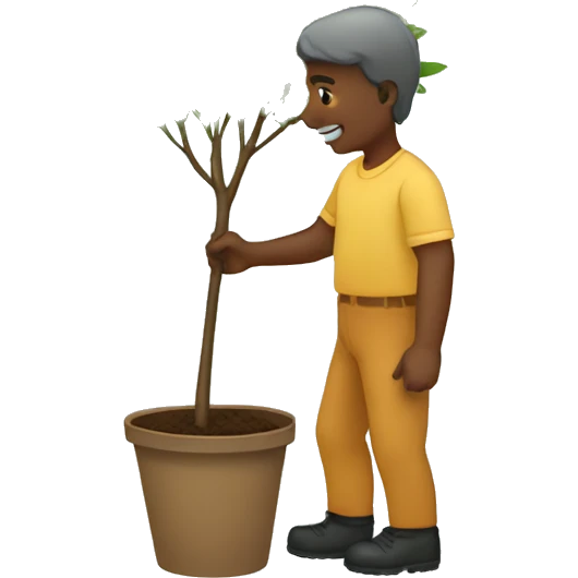 planting a small tree emoji