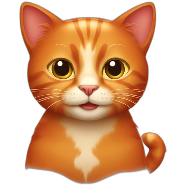red cat emoji