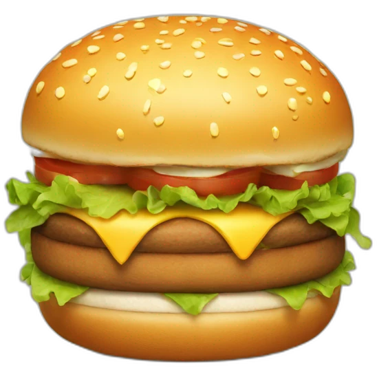 happy burger emoji