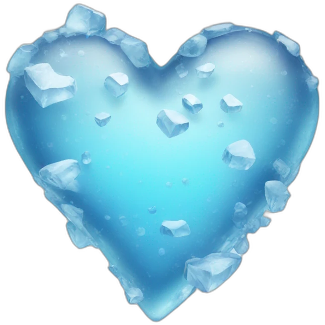 Heart ice emoji