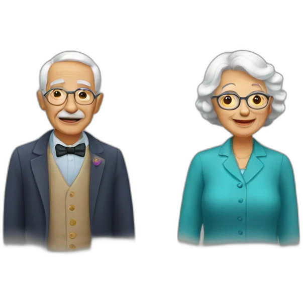 pareja de ancianos emoji