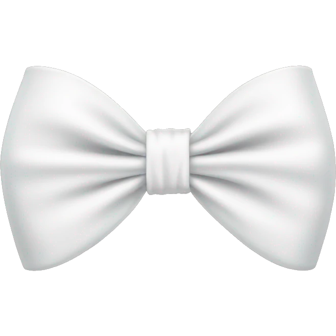 White bow emoji