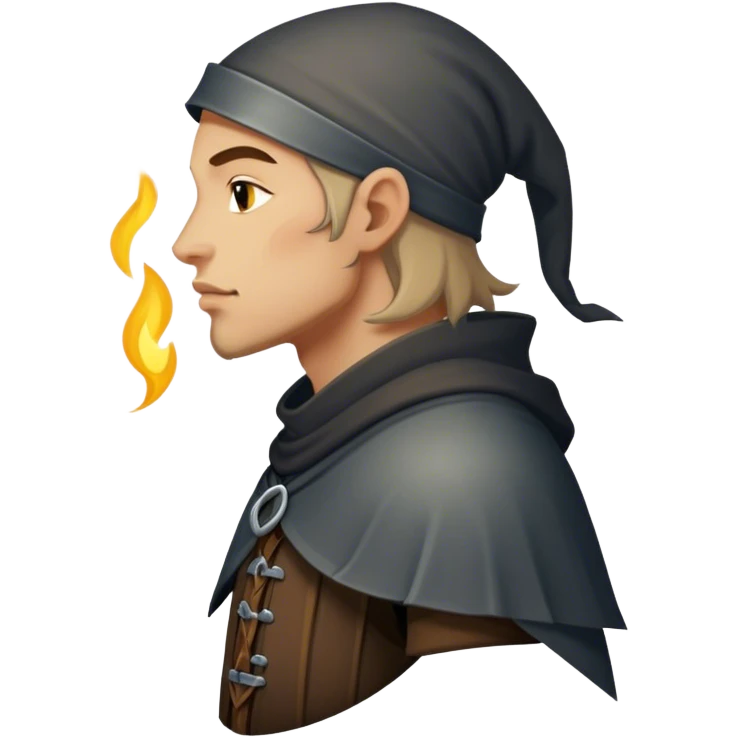 medieval thief seen in profile emoji