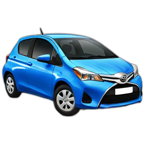 Toyota yaris bleu emoji