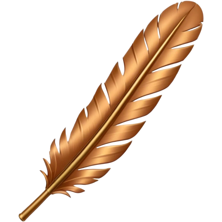 бронзовое перо emoji