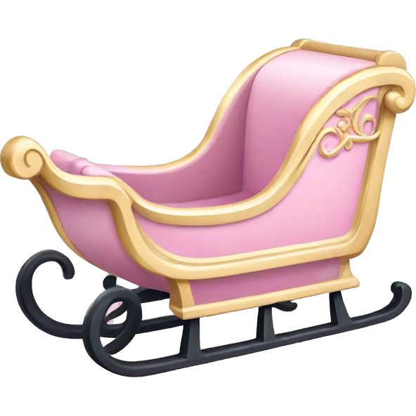 light pink sleigh emoji