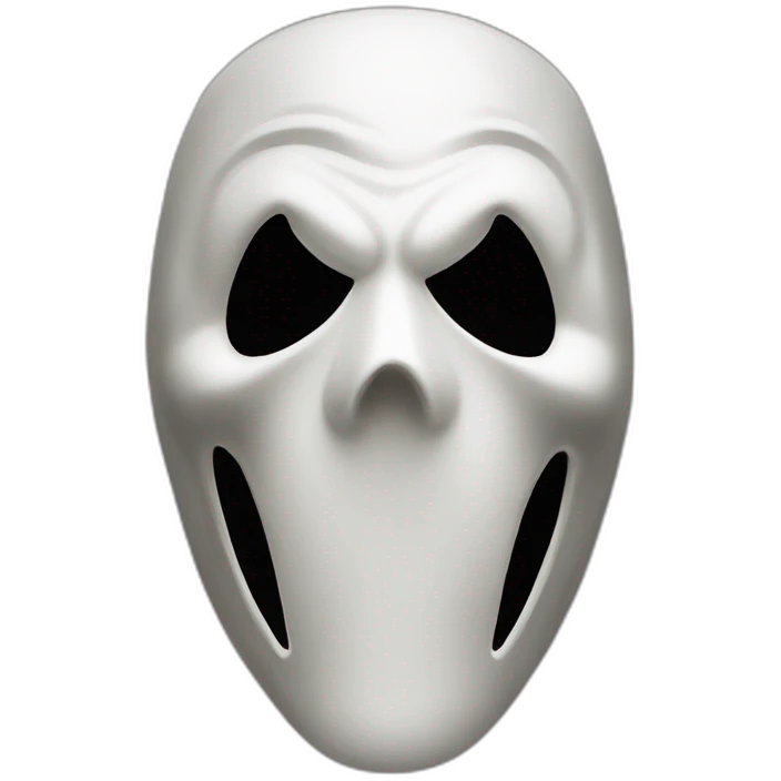 Ghostface mask from Scream movies emoji