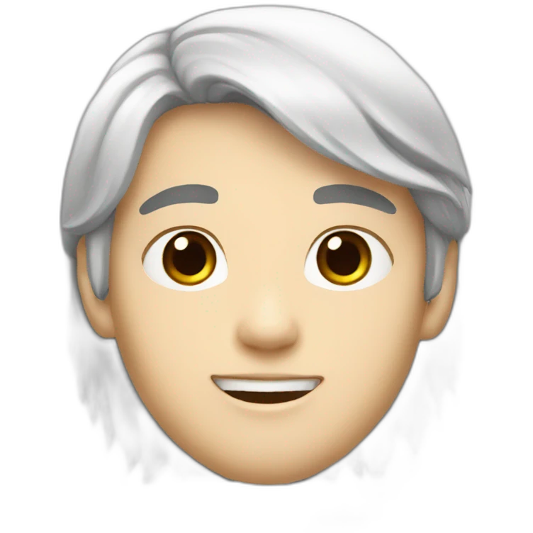 white boy kind asian long black hair emoji