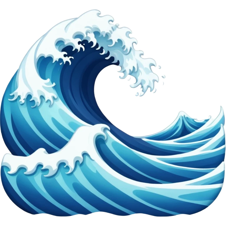 create realistic sea waves  emoji