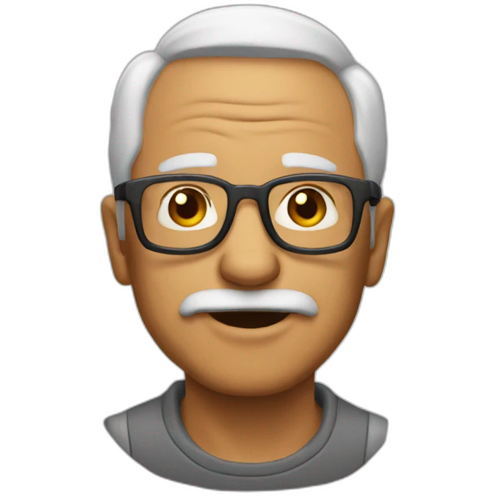 Cool grandfather emoji