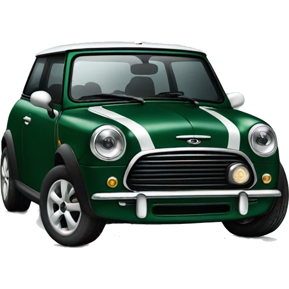 Mini cooper dark Green  emoji