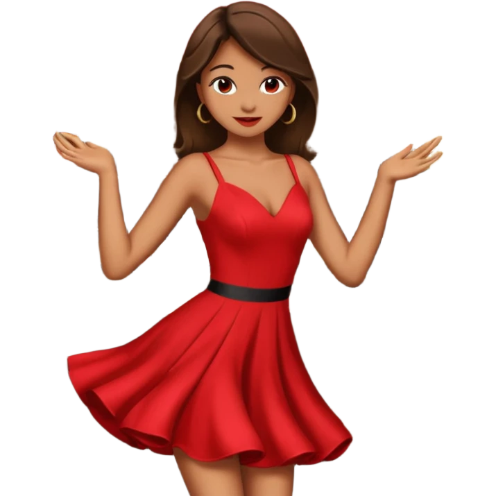 girl bar dancer red  emoji
