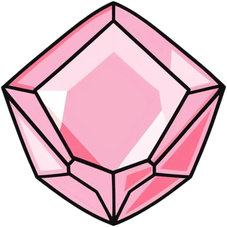 pink diamond gemstone emoji
