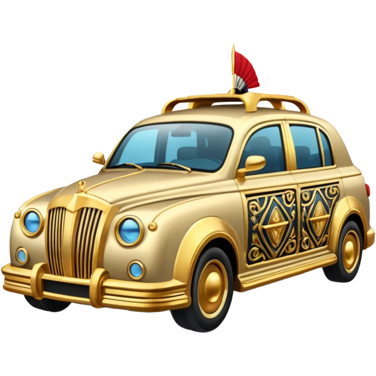 Egyptian STYLE car with Gold Details emoji