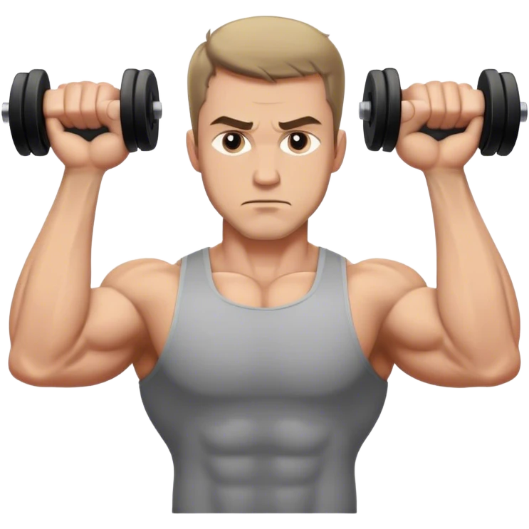 man weighted wrist curl emoji