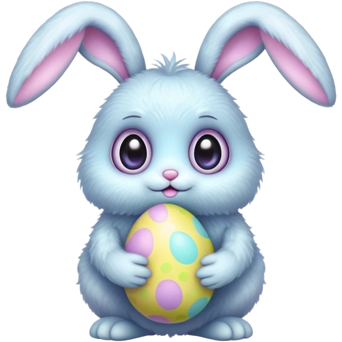 alien kawaii easter bunny  emoji