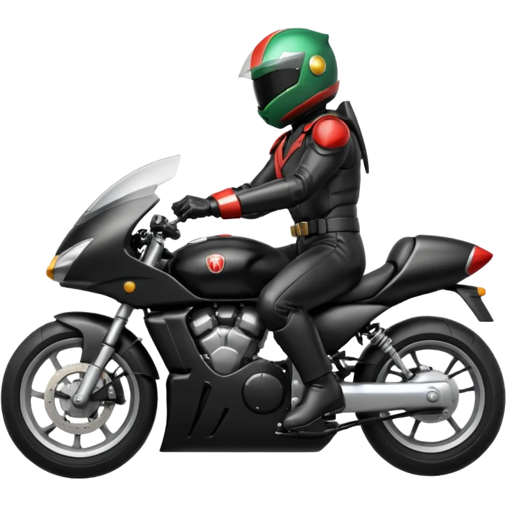 Kamen rider on motorcycle  emoji