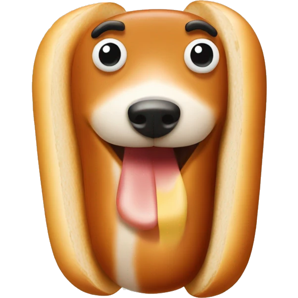 Oh hot dog emoji