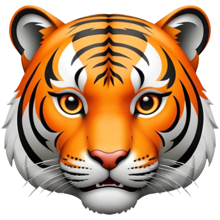 Roaring tiger face emoji