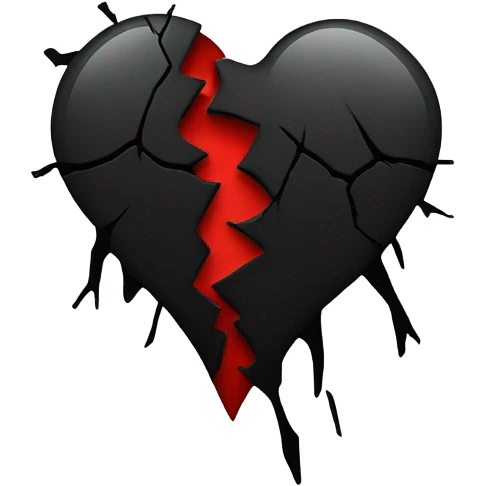 Black broken heart emoji