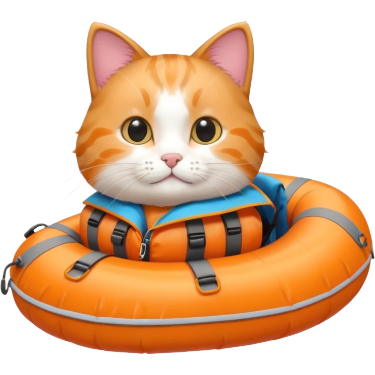 cat rafting emoji