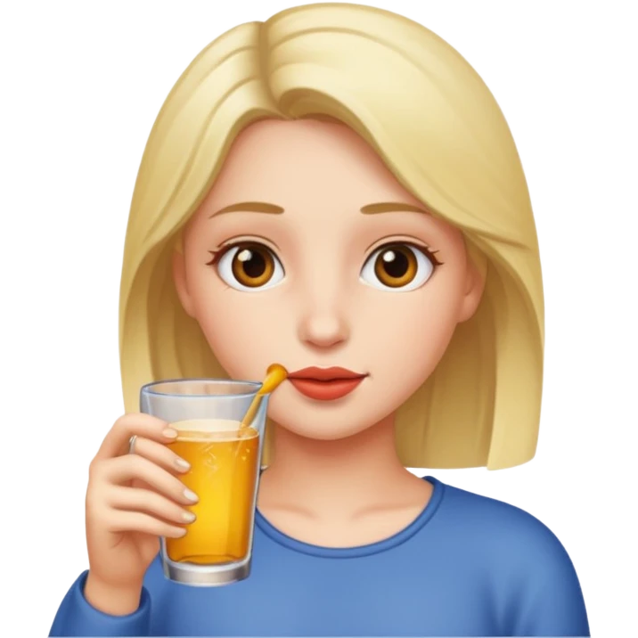 drinking girl emoji