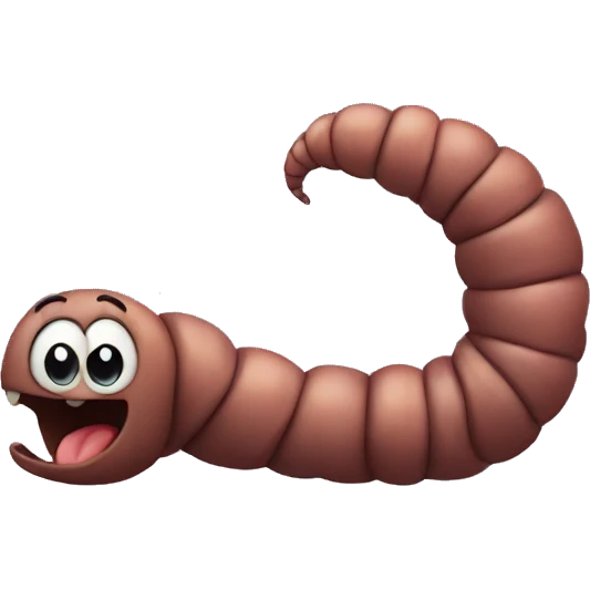 worm emoji
