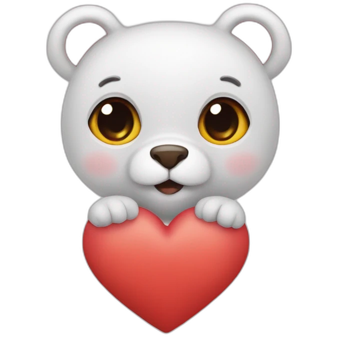 Doudou heart emoji