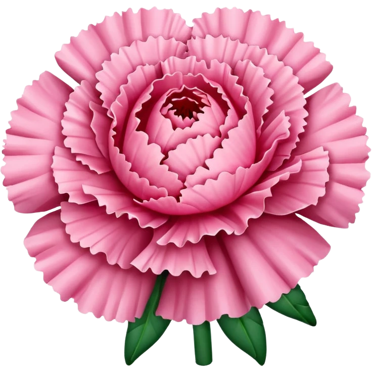 Pink carnation flowers  emoji