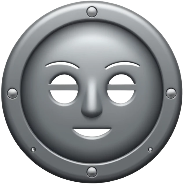 fais moi un bouclier gris avec un point d'interogation dessus emoji
