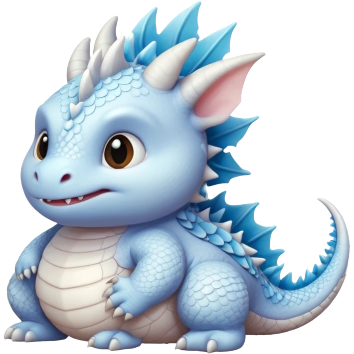 fat choncc baby white dragon emoji