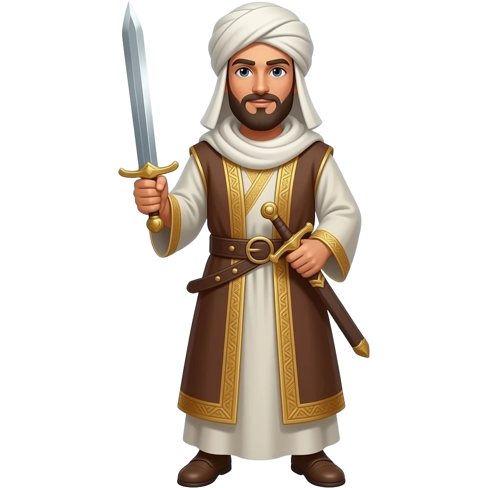 Generate an emoji of an historical   sword called zulfiqar wielded by ali ibn e abutalib emoji