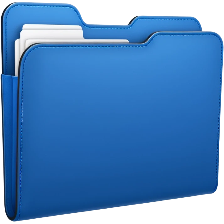 블루 컬러의 폴더 (세련되게) emoji