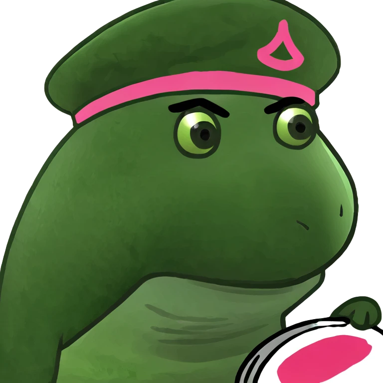spam artist with a pink beret painting emoji