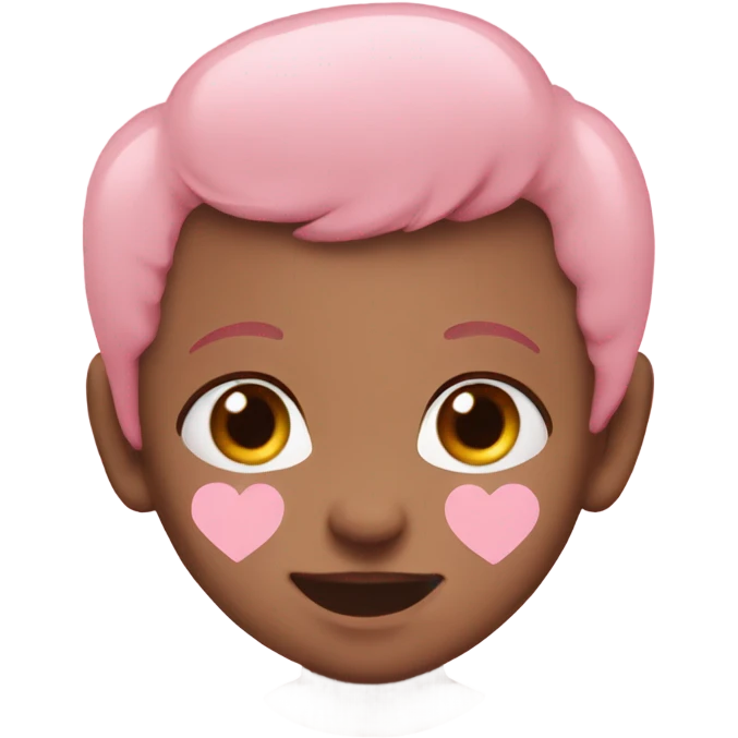 A baby pink heart emoji